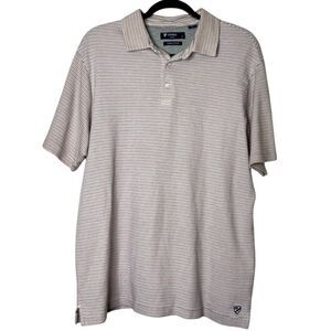 Daniel Cremieux Classics Shirt Men's XL Supima Cotton Red Blue Stripes Golf Polo
